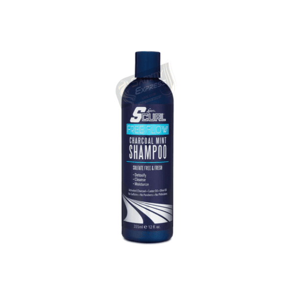 SCURL® FREE FLOW CHARCOAL MINT SHAMPOO
