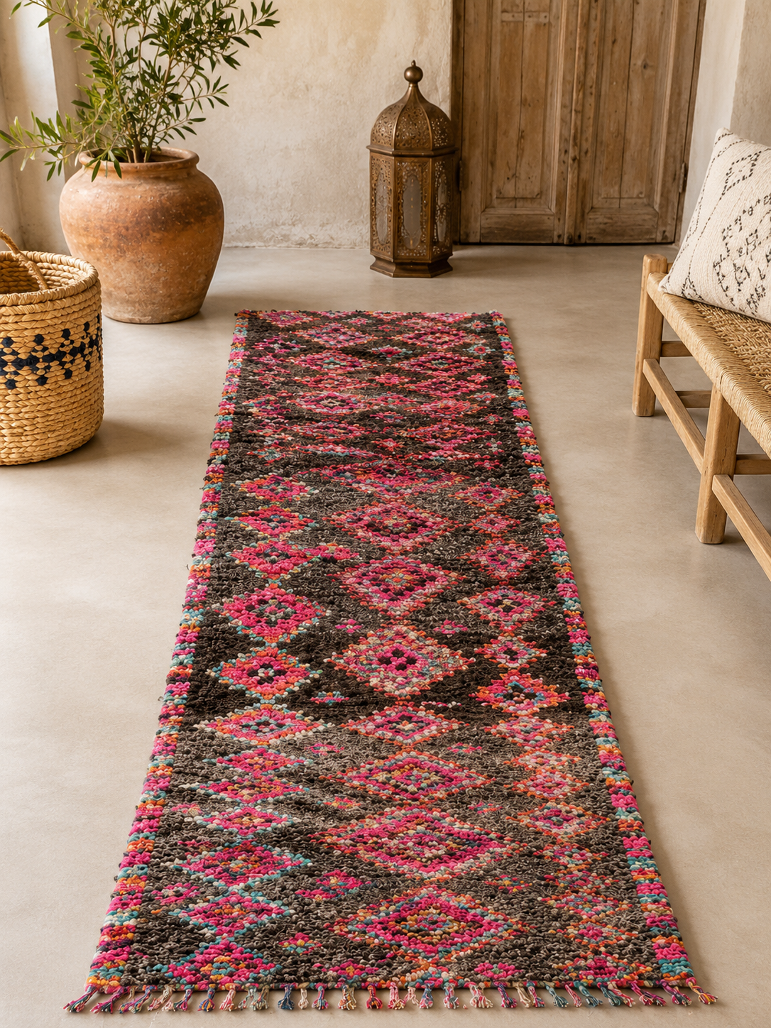 VINTAGE BOUJAAD RUNNER - Moroccan Berber rugs online - Image 2