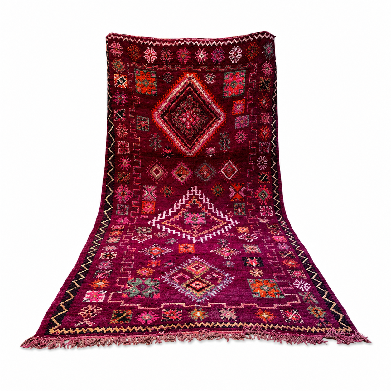 VINTAGE BOUJAAD - Authentic Handwoven Berber Carpet - Image 2