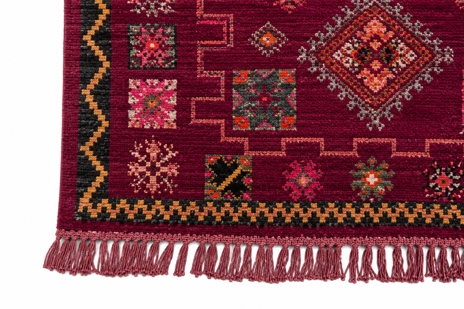 VINTAGE BOUJAAD - Authentic Handwoven Berber Carpet - Image 4