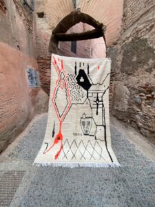 Moroccan azilal carpet