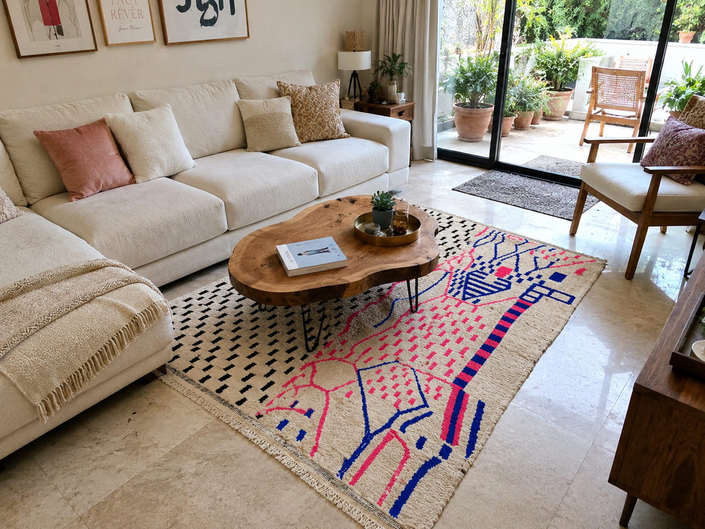 AZILAL - Wool multi colour carpet - Image 3